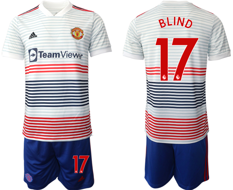 2022-2023 Manchester United 17 BLIND away Jerseys suit