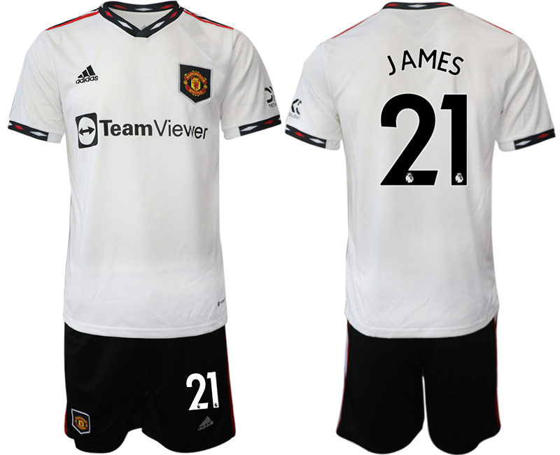 2022-2023 Manchester United 21 JAMES away White Jerseys suit