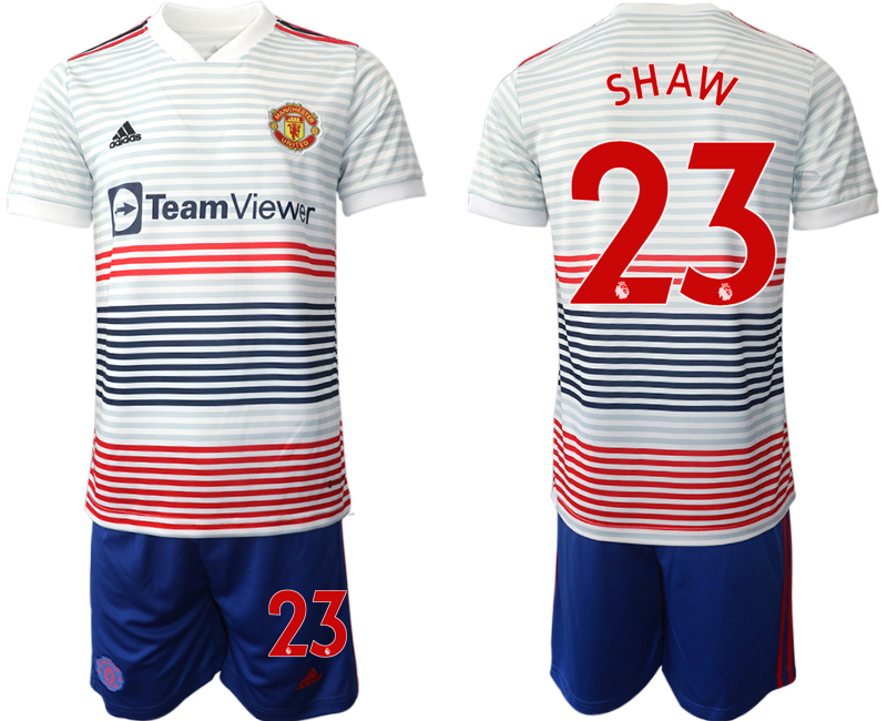 2022-2023 Manchester United 23 SHAW away Jerseys suit