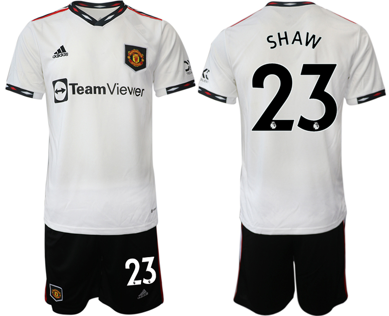 2022-2023 Manchester United 23 SHAW away White Jerseys suit