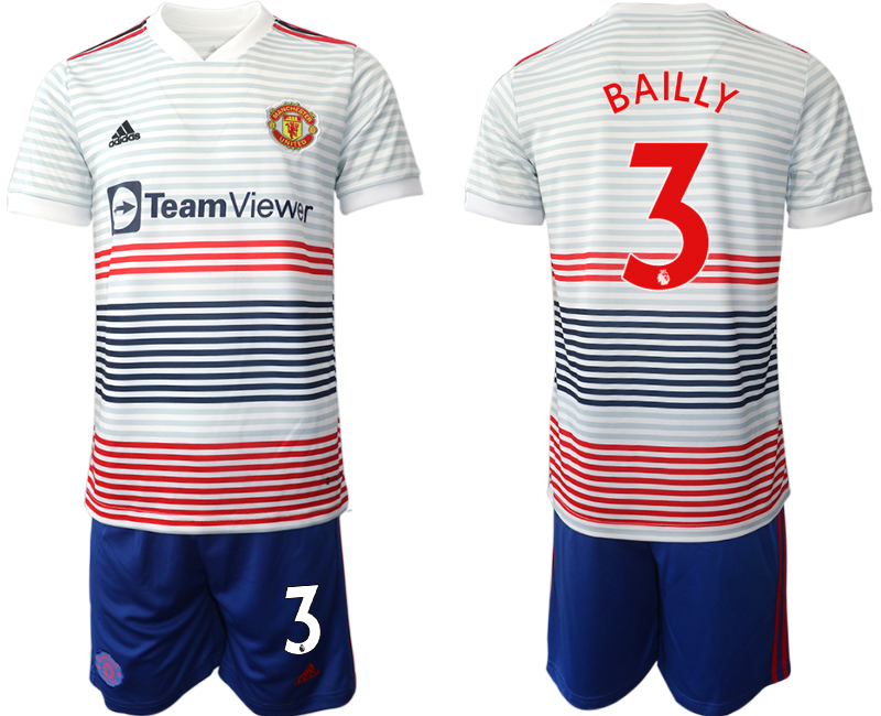 2022-2023 Manchester United 3 BAILLY away Jerseys suit