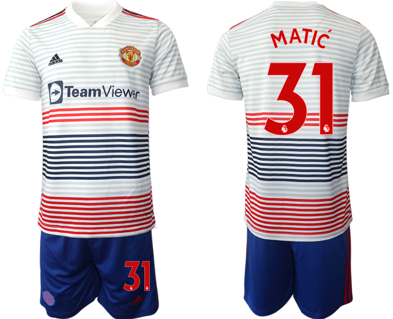2022-2023 Manchester United 31 MATIC away Jerseys suit