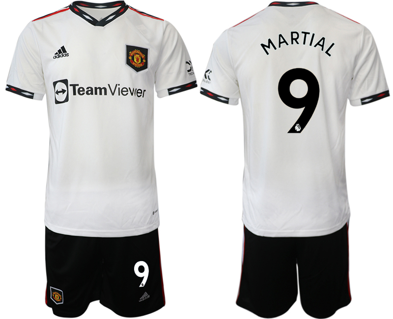 2022-2023 Manchester United 9 MARTIAL away White Jerseys suit