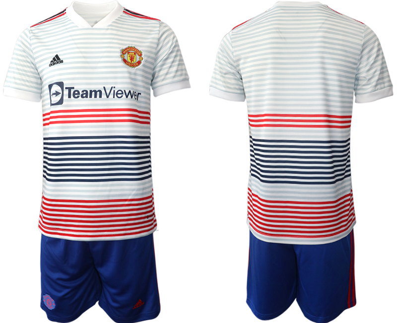 2022-2023 Manchester United Blank away Jerseys suit (2)