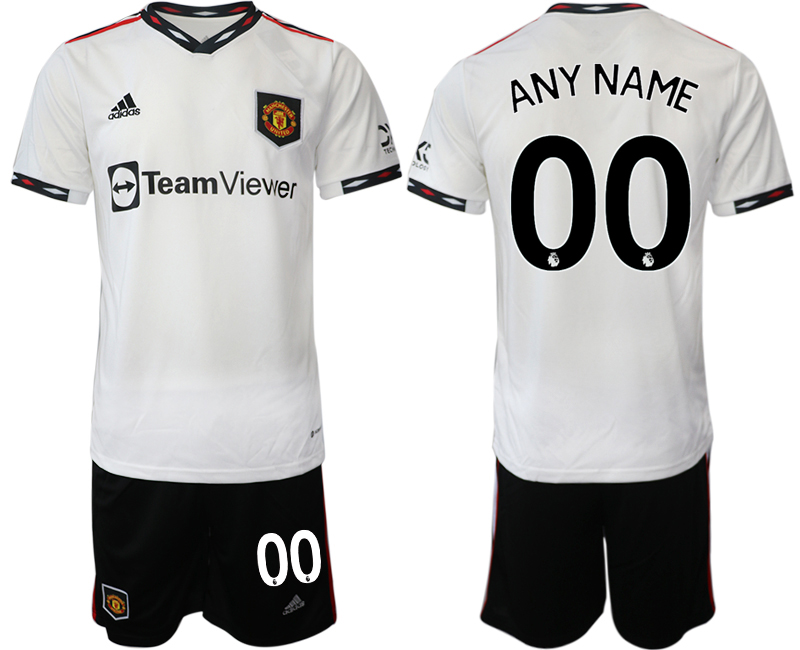 2022-2023 Manchester United Custom away White Jerseys suit