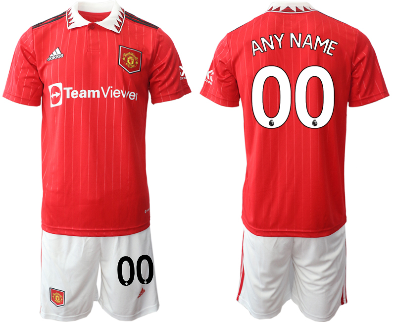 2022-2023 Manchester United Customs Home Red Jerseys suit (2)