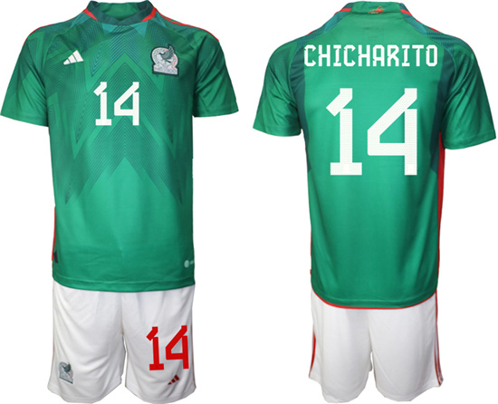 2022-2023 Mexico 14 CHICHARITO home jerseys Suit