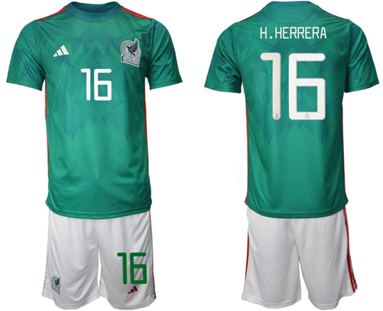 2022-2023 Mexico 16 H.HERRERA home jerseys Suit2