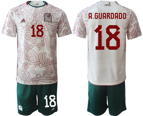 2022-2023 Mexico 18 A.GUARDADO away jerseys Suit