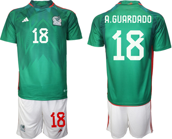 2022-2023 Mexico 18 A.GUARDADO home jerseys Suit