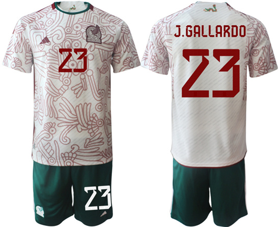 2022-2023 Mexico 23 J.GALLARDO away jerseys Suit