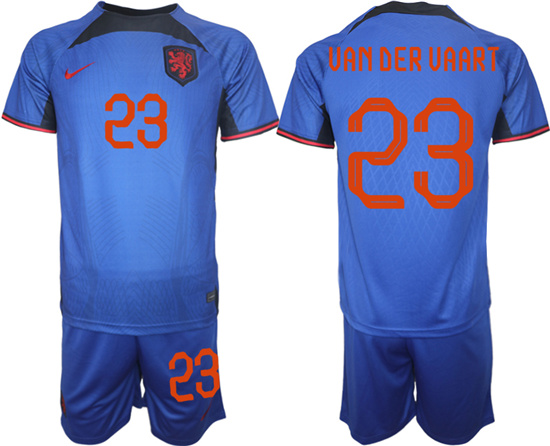 2022-2023 Netherlands 23 VAN DER VAART away jerseys Suit