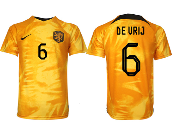 2022-2023 Netherlands 6 DE VRIJ home aaa version jerseys