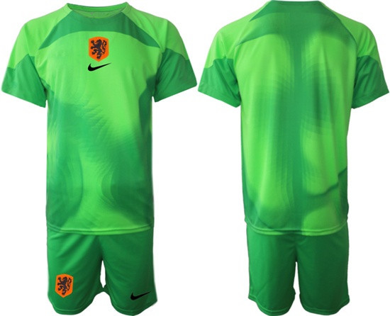 2022-2023 Netherlands Blank green goalkeeper jerseys Suit