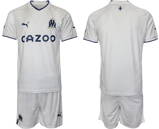2022-2023 Olympique de Marseille Blank home jerseys Suit