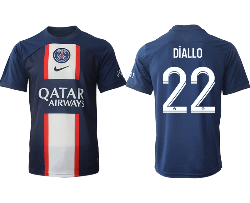 2022-2023 Paris St Germain 22 DiALLO home aaa version jerseys