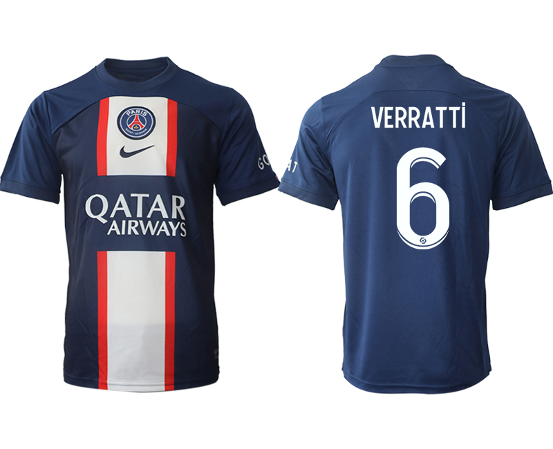 2022-2023 Paris St Germain 6 VERRATTi home aaa version jerseys