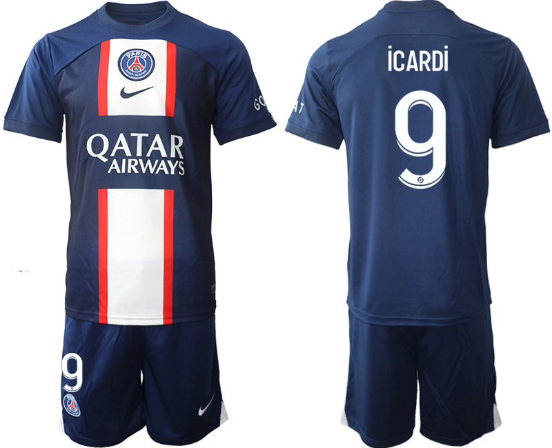 2022-2023 Paris St Germain 9 iCARDi home jerseys Suit