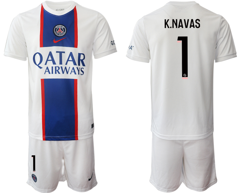 2022-2023 Paris saint germain 1 K.NAVAS Secend away jerseys Suit