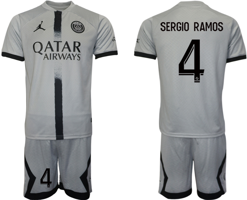 2022-2023 Paris saint germain 4 SERGIO RAMOS away jerseys Suit
