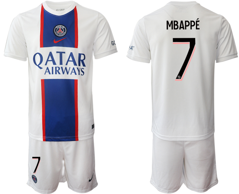 2022-2023 Paris saint germain 7 MBAPPE Secend away jerseys Suit