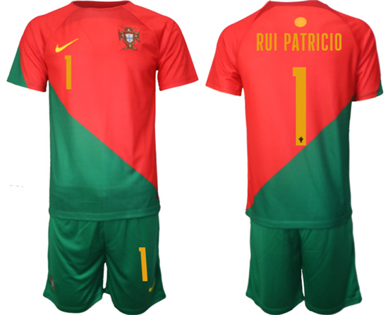 2022-2023 Portugal 1 PUI PATRICIO home jerseys Suit