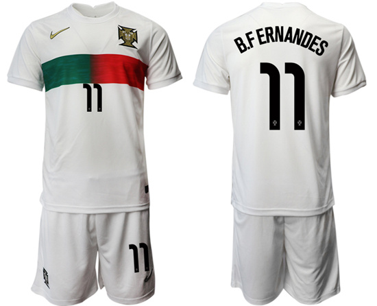 2022-2023 Portugal 11 B.FERNANDES away jerseys Suit2