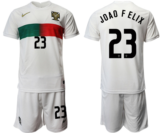 2022-2023 Portugal 23 JOAO FELIX away jerseys Suit2