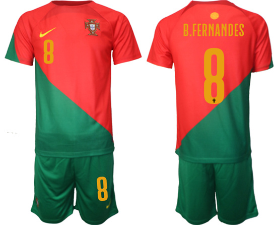 2022-2023 Portugal 8 B.FERNANDES home jerseys Suit
