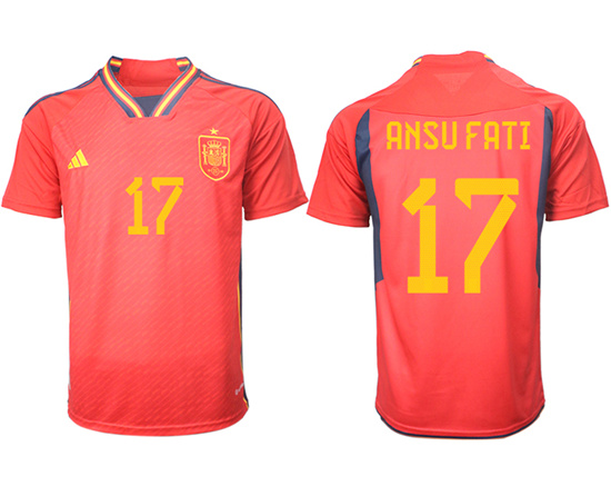 2022-2023 Spain 17 ANSU FATI home aaa version jerseys