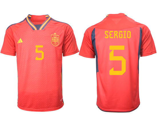 2022-2023 Spain 5 SERGIO home aaa version jerseys