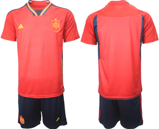 2022-2023 Spain Blank home jerseys Suit