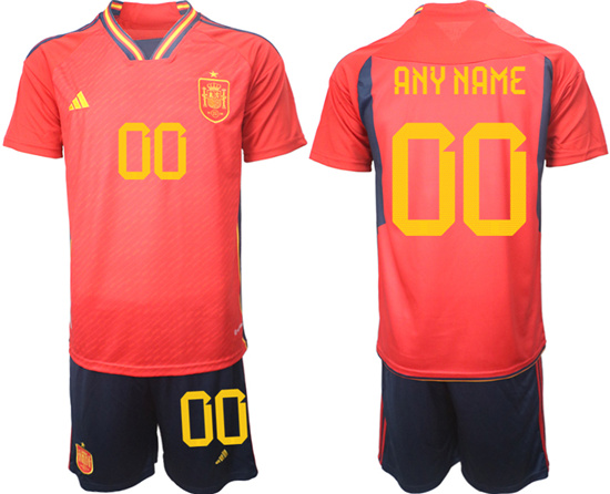 2022-2023 Spain Custom home jerseys Suit