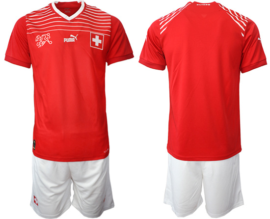 2022-2023 Switzerland Blank home jerseys Suit