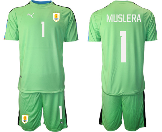 2022-2023 Uruguay 1 MUSLERA fruit green goalkeeper jerseys Suit