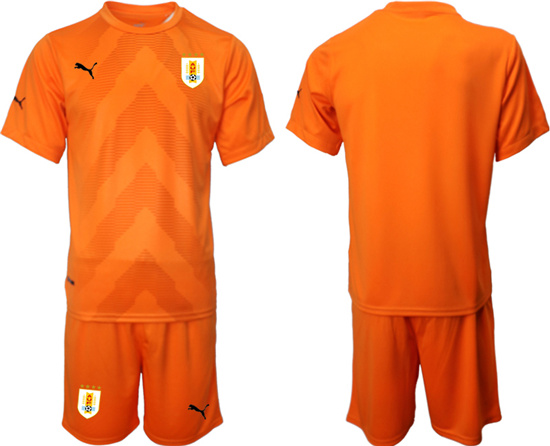 2022-2023 Uruguay Blank Orange red goalkeeper jerseys Suit