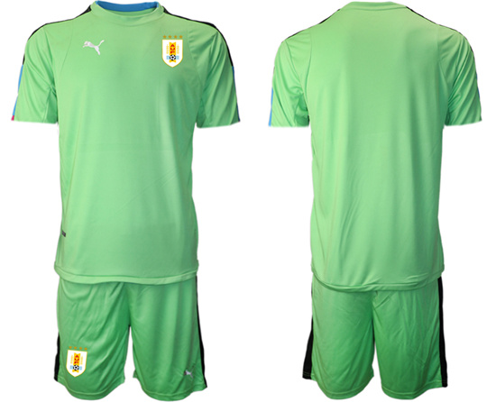 2022-2023 Uruguay Blank fruit green goalkeeper jerseys Suit