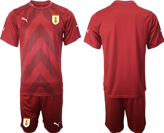 2022-2023 Uruguay Blank jujube red goalkeeper jerseys Suit