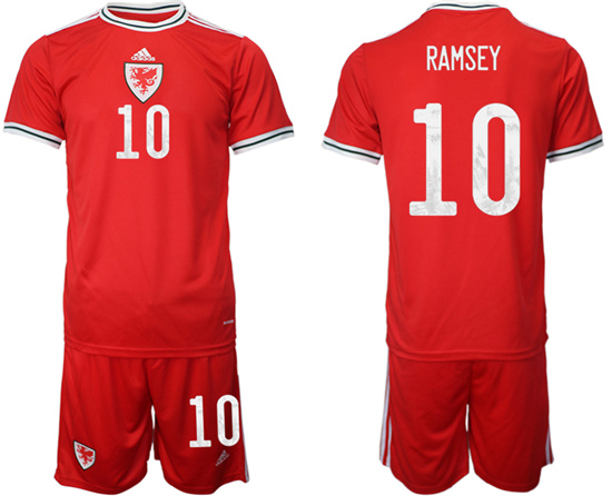 2022-2023 Wales 10 RAMSEY home jerseys Suit