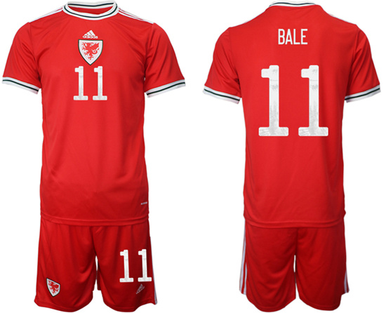 2022-2023 Wales 11 BALE home jerseys Suit
