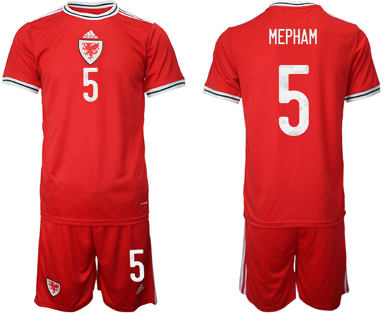 2022-2023 Wales 5 MEPHAM home jerseys Suit