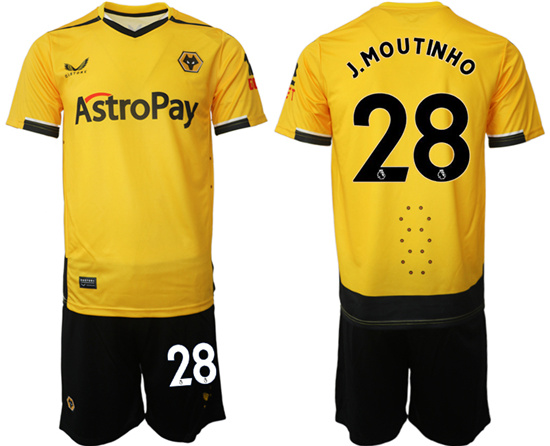 2022-2023 Wolverhampton Wanderers 28 J.MOUTINHO home jerseys Suit