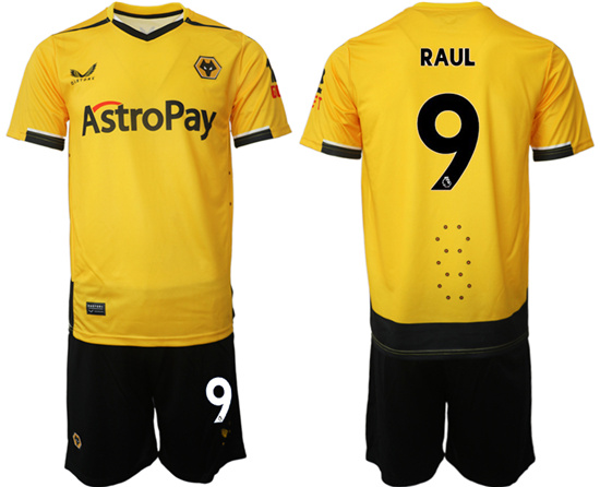 2022-2023 Wolverhampton Wanderers 9 RAUL home jerseys Suit