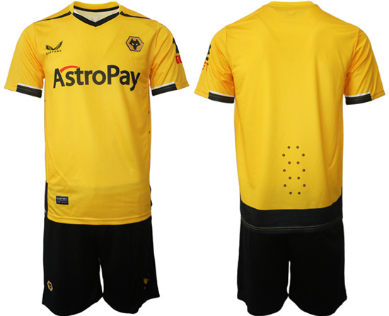2022-2023 Wolverhampton Wanderers Blank home jerseys Suit