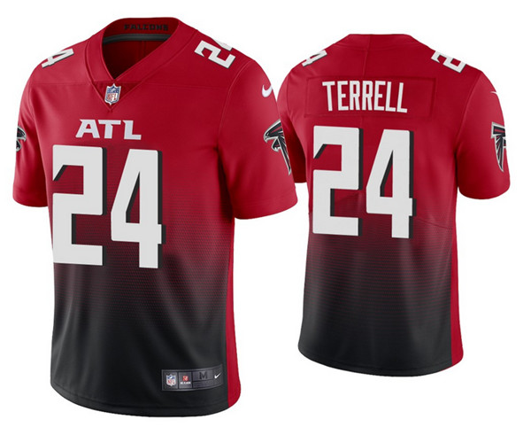 Men's Atlanta Falcons #24 A.J. Terrell 2020 Red 2nd Alternate Vapor Limited NFL