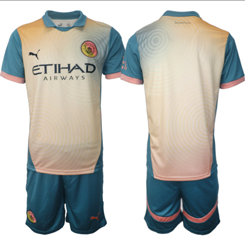 Men's Manchester City  Custom or Blank Definitely City 2024-25 Suit Soccer Jerseys