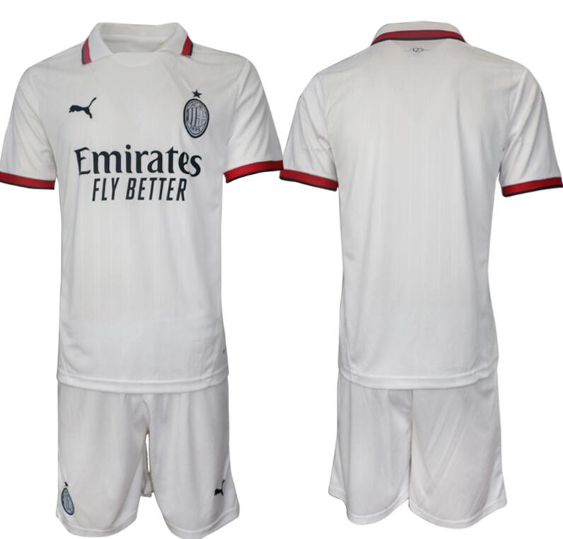 Men's AC Milan Custom Any name and number or White Away 2024-25 Soccer Jerseys