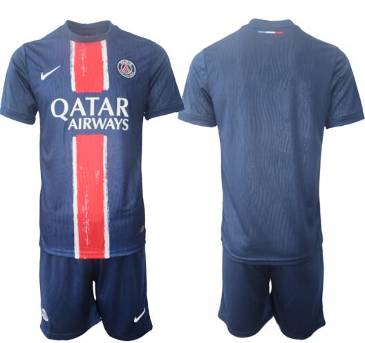 Men's Paris saint germain Home Custom or Blank 2024-25 Soccer Jerseys Suit