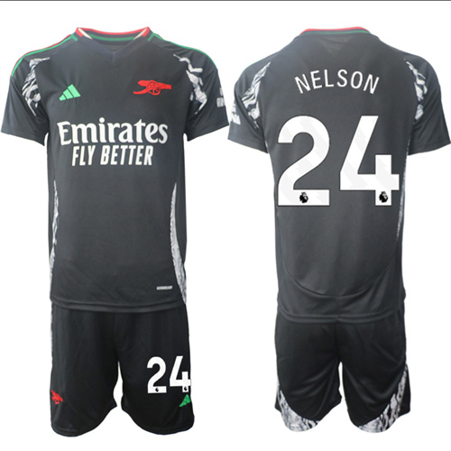 Men's Arsenal Away 24# NELSON 2024-25 Suit Soccer Jerseys