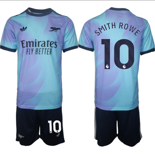 Men's Arsenal Second Away Kit 10# SMITH ROWE 2024-25 Suit Soccer Jerseys